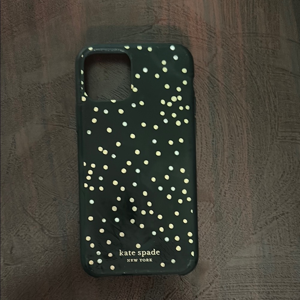 Kate Spade iPhone 11 Pro Black and Gold Elegant Phone Case